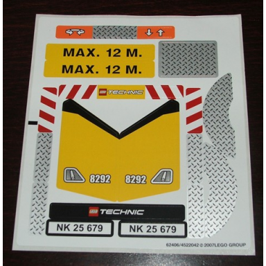 sticker sheet for set 8292 - 62406 4522042