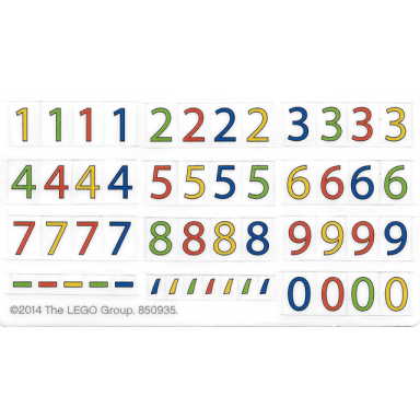 sticker sheet for set 850935