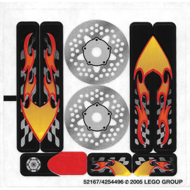 sticker sheet for set 8645 - 52167 4254496