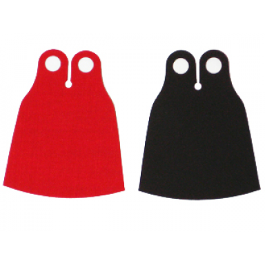 minifigure cape cloth extended with black and red sides