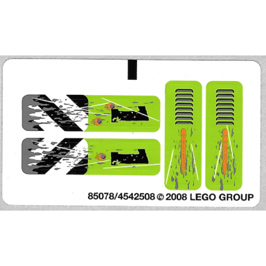 sticker sheet for set 8956 - 85078 4542508