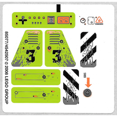 sticker sheet for set 8958 - 85077 4542507