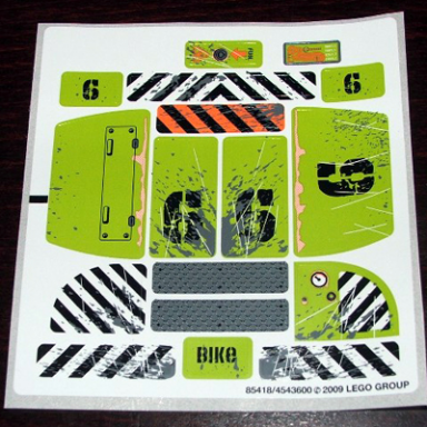 sticker sheet for set 8961 - 85418 4543600