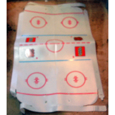 plastic playmat hockey rink pattern from set 65182
