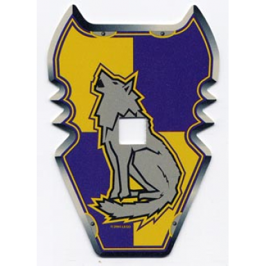 plastic shield undetermined type for large figures with knights kingdom danju wolf pattern