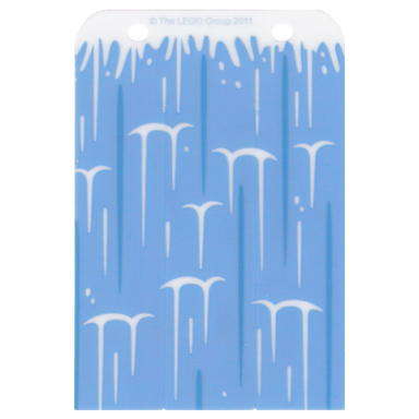 plastic rectangle 8 x 11 1 2 with waterfall pattern