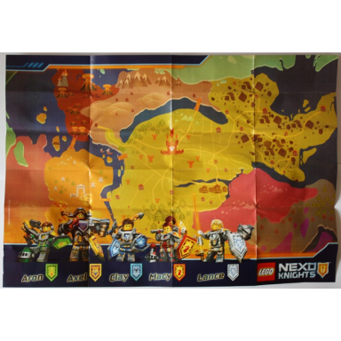 paper playmat nexo knights double-sided map 5004389