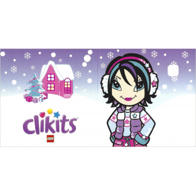 clikits paper gift tag with hole with christmas tree presents house snowflakes logo and star character pattern