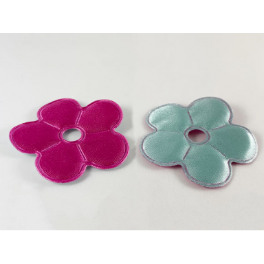 clikits icon accent cloth puffy flower 5 petals 5 1 2 x 5 1 2