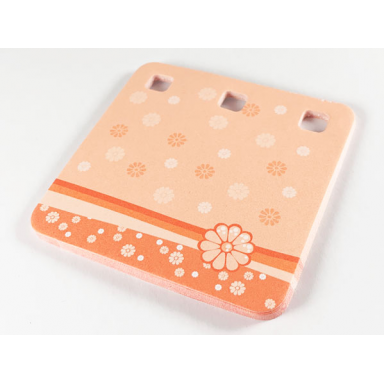 clikits paper notepad with 3 holes with flowers pattern