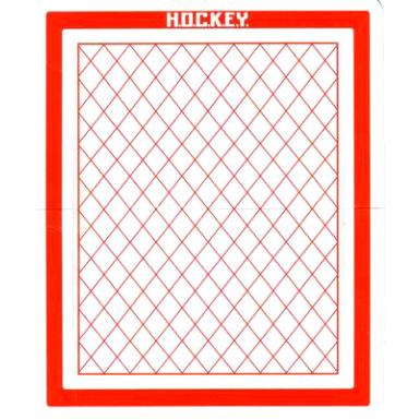 paper part for sets 7919 and 7920 - cardboard hockey goal