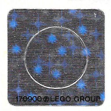 sticker sheet for sets 1737 6815 6854 6856 6899 and 6938 holographic mirrored - 170900