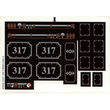 sticker sheet for sets 3740 3741 10205 and 4186868 - 41790 4159998