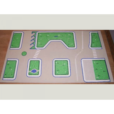 town plan board masonite 53.5cm x 80cm - sets 200a 1200a 200m