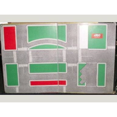 town plan board cardboard european left-driving 50 1 2cm x 79 1 2cm - set 200-5