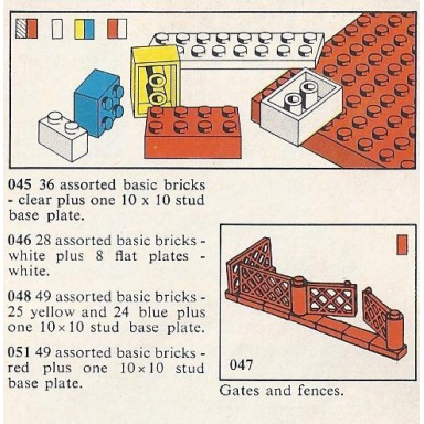 28 assorted basic brick - white plus 8 flat plates - white plus one 10 x 10 stud red base plate