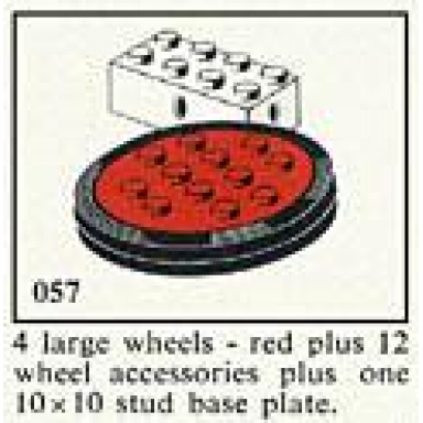 4 large wheels