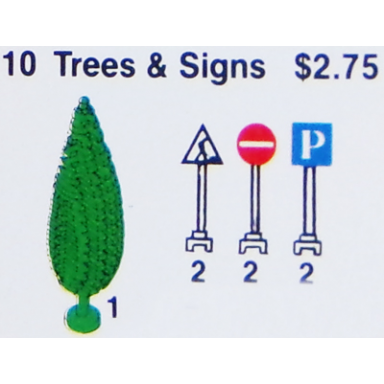 tree and signs