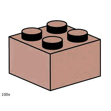 2 x 2 sand red bricks