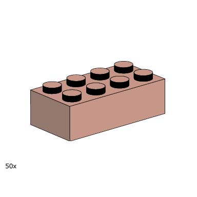 2 x 4 sand red bricks
