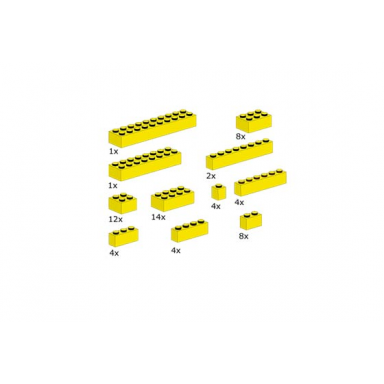assorted yellow bricks