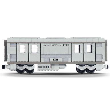santa fe cars - set i mail or baggage car