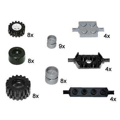 small wheels and axles