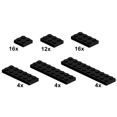 black plates 2 x n