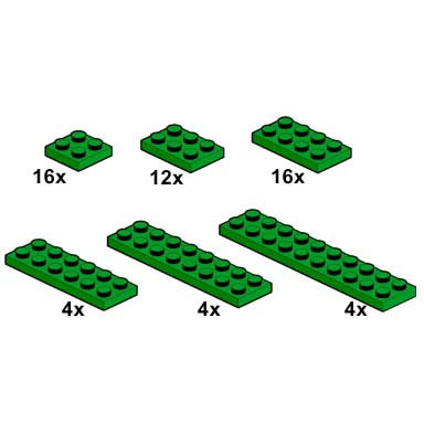 green plates 2 x n