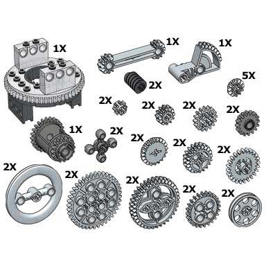 technic gear wheels