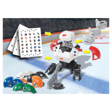 nhl action set with stickers