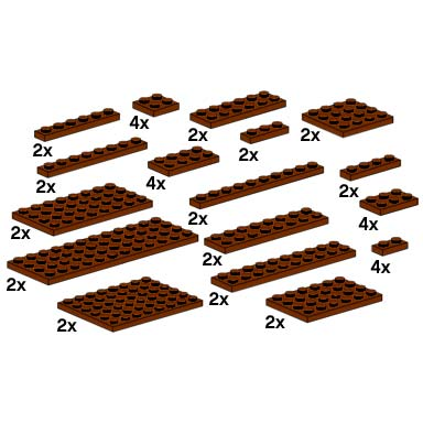 assorted brown plates