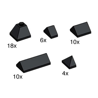 black ridge roof tiles