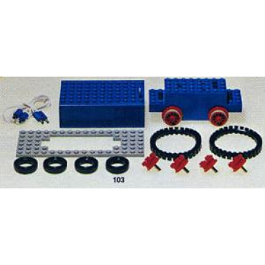 4.5v motor set with rubber tracks