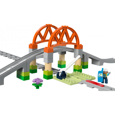 train bridge and tracks expansion set