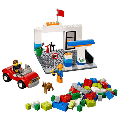 lego blue suitcase