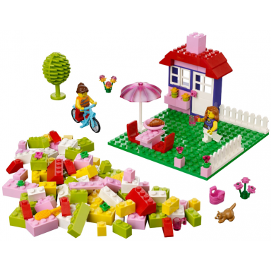 lego pink suitcase