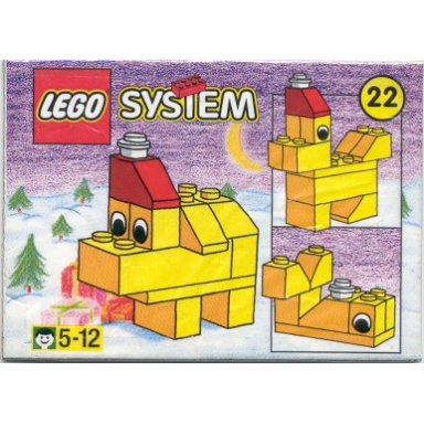 advent calendar 1999 day 22 - dog with red hat