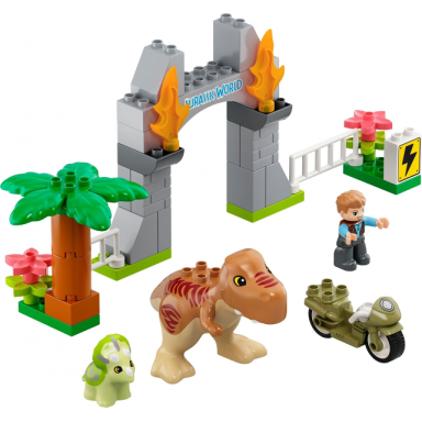 t rex and triceratops dinosaur breakout
