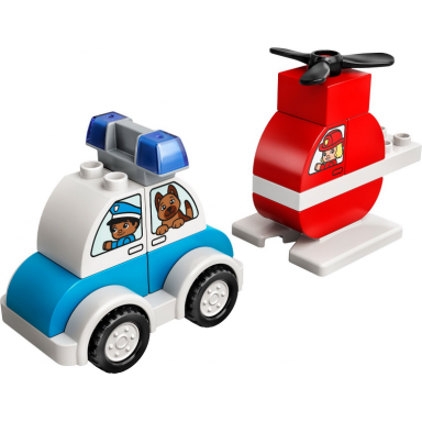 fire helicopter police car