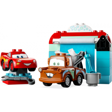 lightning mcqueen maters car wash fun