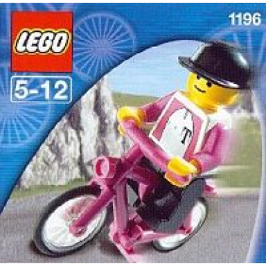 biker with bicycle