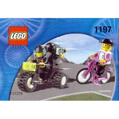 telekom race cyclist and television motorbike