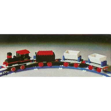 complete freight train set with tipper trucks