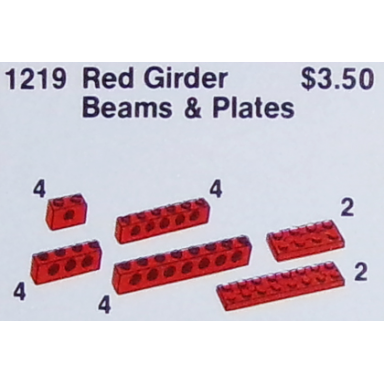 girder beams and plates red