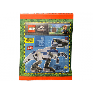 blue raptor paper bag