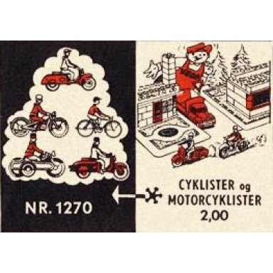 5 cyclists motorcyclists