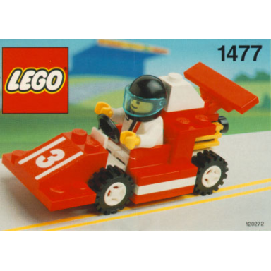 red race car number 3