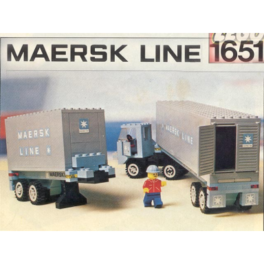 maersk line container truck