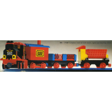 complete train set with motor signals and switch